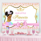 Prinzessin Und Rosa Thema Baby Dusche Hintergrund Für Mädchen
